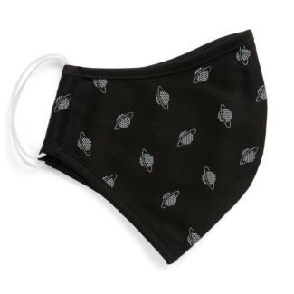 MASKHI Black Space with Stars Printed Face Mask