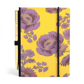 NORRRA Vintage Floral Mini Notebook & Pen