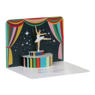 Ballerina Happy Birthday 3D Card