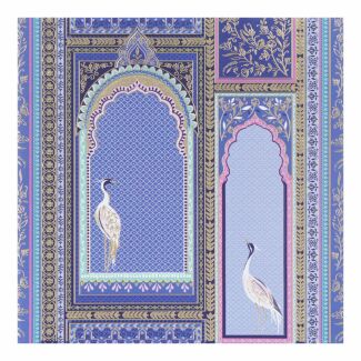 Herons & Arches Lilac Greetings Card