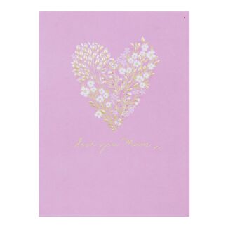 Love You Mum Floral Heart Mother’s Day Card