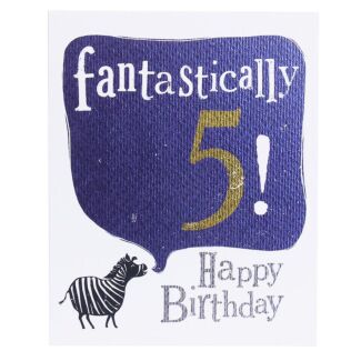 ‘Fantastically 5’ Birthday Card