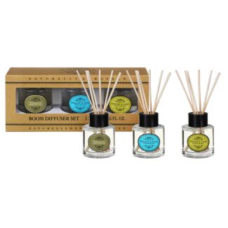 Naturally European Set of 3 Reed Diffusers Gift Set