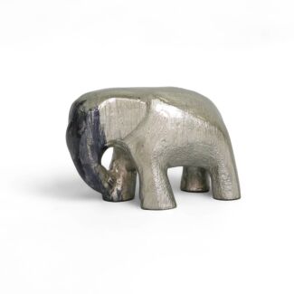 Aluminark Brushed Silver Small Elephant Ornament