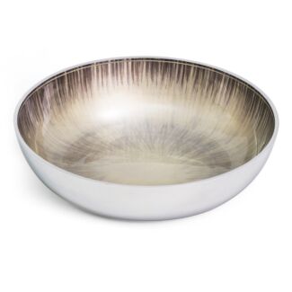 Azeti Brushed Silver Fruit Bowl