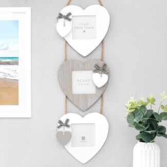 Aria Triple Heart Hanging Photo Frame