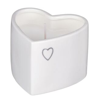 Evie Heart Shaped Candle In Pot