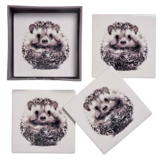 Set of 4 Hedgehog Coasters