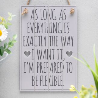 ‘As Long As Everything’ Slatted Sign