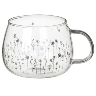 Bud And Bloom Glass Mug
