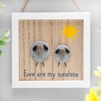 'Ewe Are My Sunshine' Pebble Sign