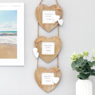 Triple Hanging Heart Frame