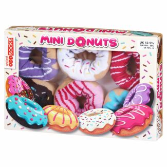 Box Of 6 Mini Donut Kids Socks