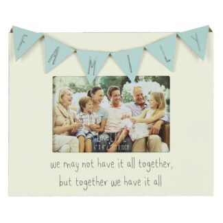 Love Life Family Bunting 6 x 4 Photo Frame