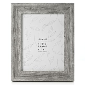 Mid Grey Wood 8 x 6 Photo Frame