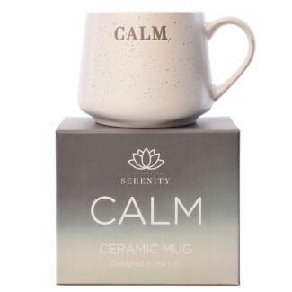 Serenity ‘Calm’ Debossed Mug