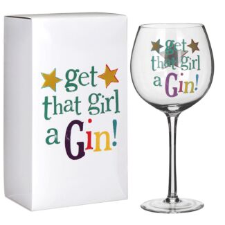 Get That Girl A Gin – Gin Glass