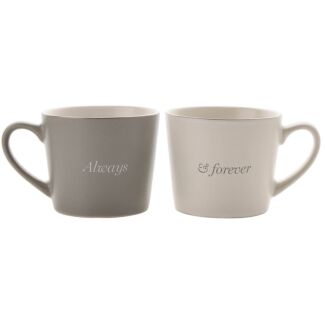 Amore ‘Always & Forever’ Boxed Set of 2 Mugs