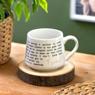 Moments Stoneware Mug – Friend