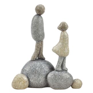 Hestia Pebble Standing Couple Figurine
