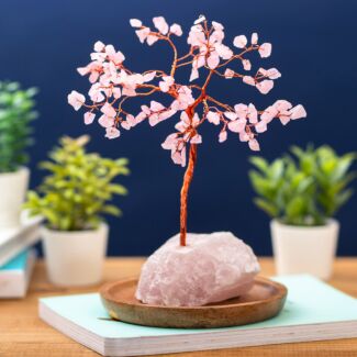 Serenity ‘Love’ Rose Quartz Gemstone Tree