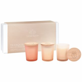Serenity Tranquil Set of Three 70g Votive Candles