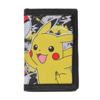 Pikachu Graffiti Trifold Kids Wallet