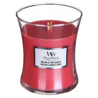 Melon & Pink Quartz Medium Hourglass Candle