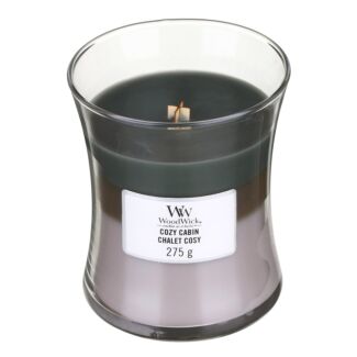 Cozy Cabin Medium Trilogy Candle