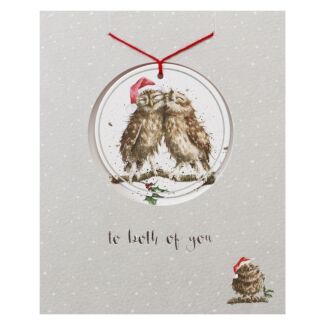 ‘To Both of You’ Christmas Card with Tree Decoration