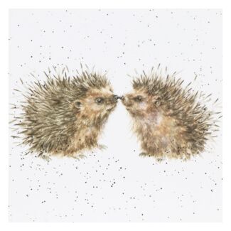 ‘Hogs and Kisses’ Hedgehog Greetings Card