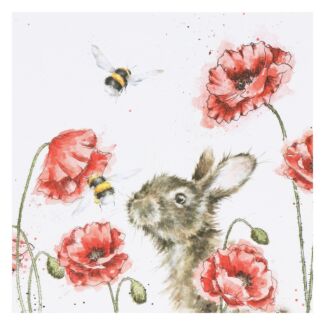 ‘Let It Bee’ Rabbit Greetings Card