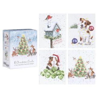 ‘Christmas Party’ Set of 16 Mini Charity Christmas Cards