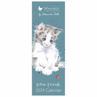 Feline Friends 2024 Slim Calendar