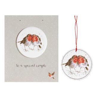 ‘To a Special Couple’ Christmas Card with Tree Decoration