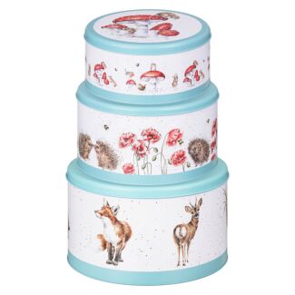 The Country Set Set of 3 Round Nesting Tins