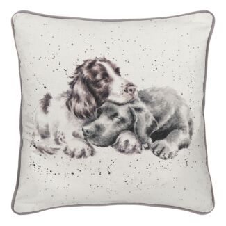 ‘Growing Old Together’ Dog Square Cushion