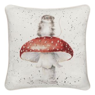 ‘He’s a Fun-Gi’ Mouse Square Cushion