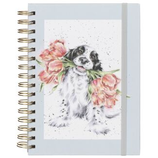 ‘Blooming with Love’ Dog A5 Notebook