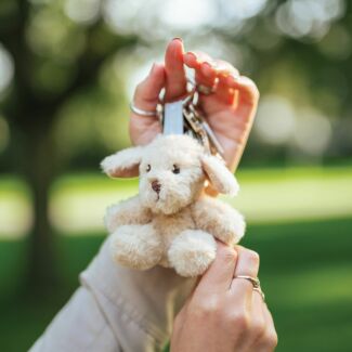 Plush Ralph Labrador Character Keyring