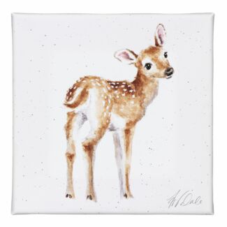 ‘Loved Deerly’ Deer Small Canvas