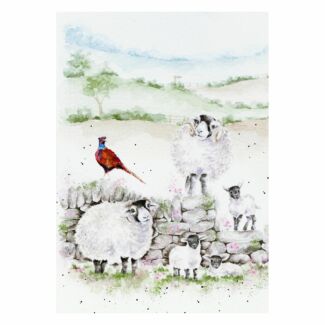 ‘New Pastures’ Sheep A6 Notebook