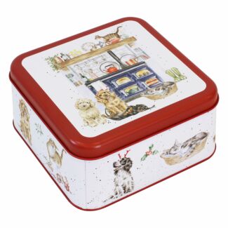 ‘Country Kitchen’ Square Christmas Tin