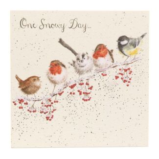 'One Snowy Day' Christmas Card