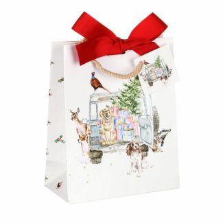 ‘Driving Home For Christmas’ Small Christmas Gift Bag