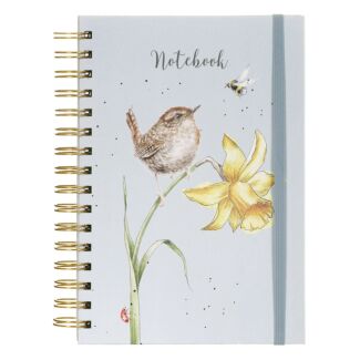'The Birds and The Bees' Wren Spiral Bound A5 Notebook