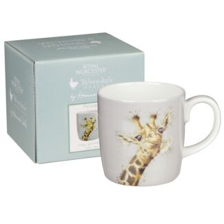 Flowers Giraffe Boxed Fine Bone China Mug