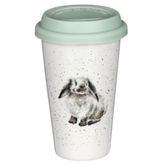 Rabbit Porcelain Travel Mug