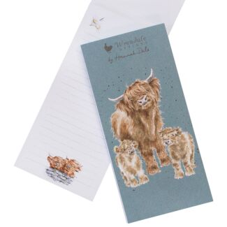 'Highland Wishes' Cow Magnetic Shopping Pad 