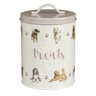 Round Dog Treat Tin